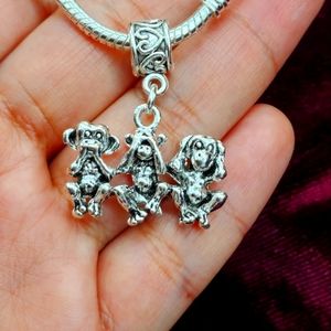 Evil Monkeys charm for Pandora